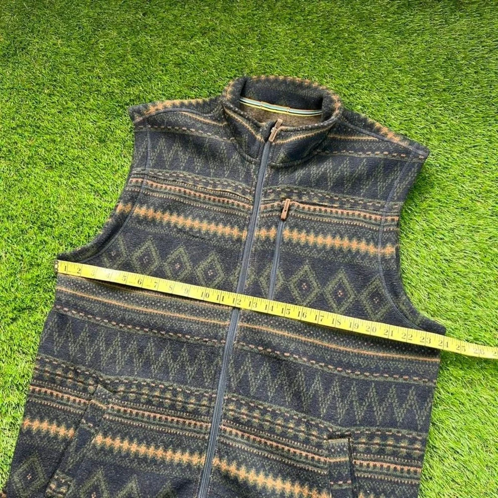 Smartwool Vest Mens XL Wool Blend Knit Full Zip Geometric Hiking Outdoor Pattern - Picture 5 of 7